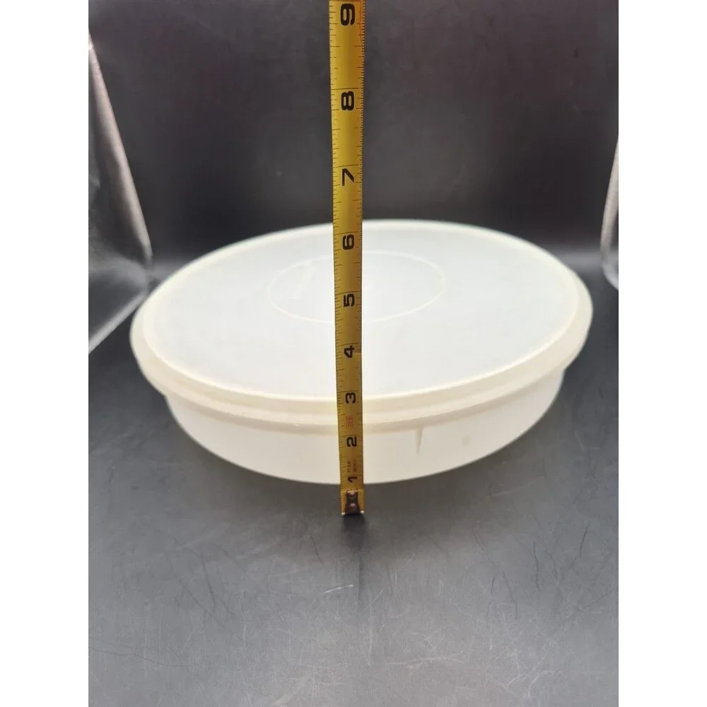 VTG Clear White Tupperware 12